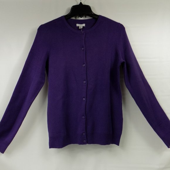 Croft & Barrow Women's Purple Button Front Sweater Size S NWT - Picture 1 of 8